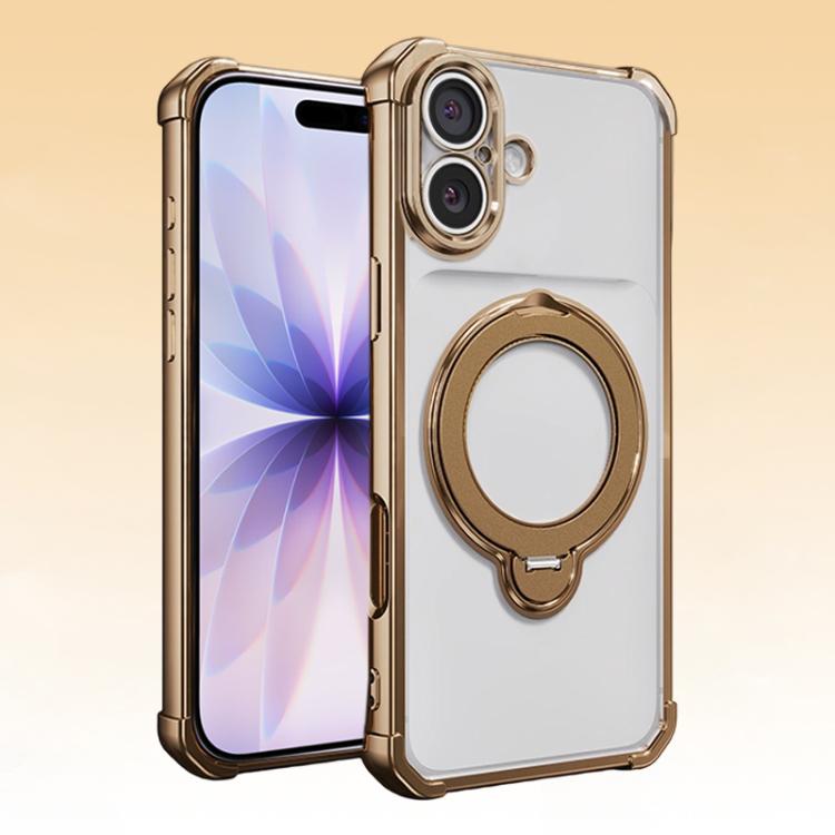 Airbag angolari, antiurto, supporto girevole, custodia magnetica per telefono, For iPhone 17e / 16e, For iPhone 17 Pro Max, For iPhone 17 Pro, For iPhone 17