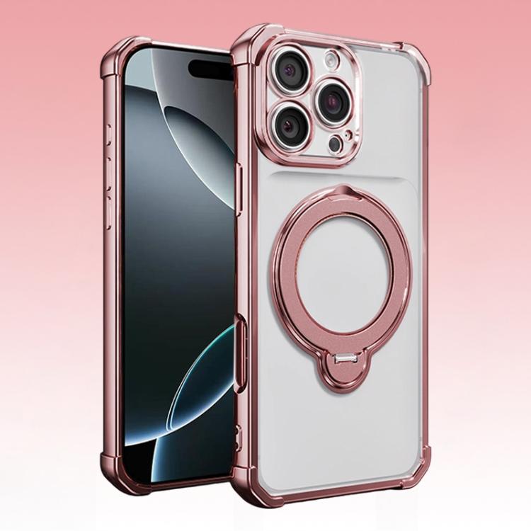 Airbag angolari, antiurto, supporto girevole, custodia magnetica per telefono, For iPhone Air, For iPhone 16 Pro Max, For iPhone 16 Pro, For iPhone 16 Plus
