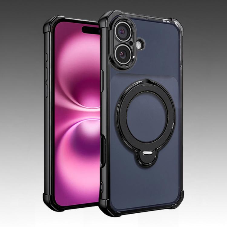 Airbag angolari, antiurto, supporto girevole, custodia magnetica per telefono, For iPhone Air, For iPhone 16 Pro Max, For iPhone 16 Pro, For iPhone 16 Plus