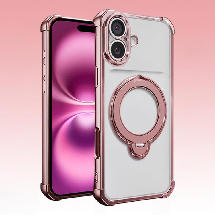 Airbag angolari, antiurto, supporto girevole, custodia magnetica per telefono, For iPhone Air, For iPhone 16 Pro Max, For iPhone 16 Pro, For iPhone 16 Plus