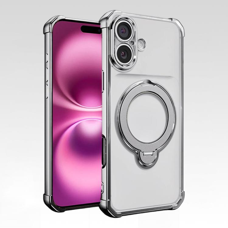 Airbag angolari, antiurto, supporto girevole, custodia magnetica per telefono, For iPhone Air, For iPhone 16 Pro Max, For iPhone 16 Pro, For iPhone 16 Plus