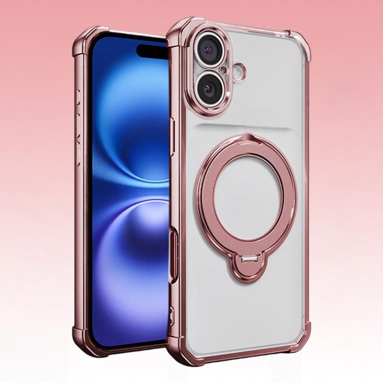 Airbag angolari, antiurto, supporto girevole, custodia magnetica per telefono, For iPhone 16, For iPhone 15 Pro Max, For iPhone 15 Pro, For iPhone 15