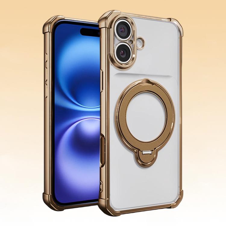 Airbag angolari, antiurto, supporto girevole, custodia magnetica per telefono, For iPhone 16, For iPhone 15 Pro Max, For iPhone 15 Pro, For iPhone 15