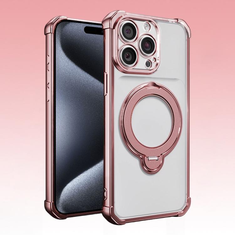 Airbag angolari, antiurto, supporto girevole, custodia magnetica per telefono, For iPhone 16, For iPhone 15 Pro Max, For iPhone 15 Pro, For iPhone 15