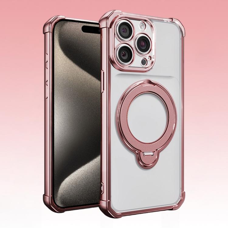 Airbag angolari, antiurto, supporto girevole, custodia magnetica per telefono, For iPhone 16, For iPhone 15 Pro Max, For iPhone 15 Pro, For iPhone 15