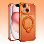 Airbag angolari, antiurto, supporto girevole, custodia magnetica per telefono, For iPhone 16, For iPhone 15 Pro Max, For iPhone 15 Pro, For iPhone 15