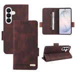 Custodia per telefono in pelle con chiusura magnetica, For Galaxy S26+ 5G, For Galaxy S26 Ultra 5G, For Galaxy S26 5G