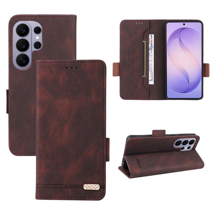 Custodia per telefono in pelle con chiusura magnetica, For Galaxy S26+ 5G, For Galaxy S26 Ultra 5G, For Galaxy S26 5G