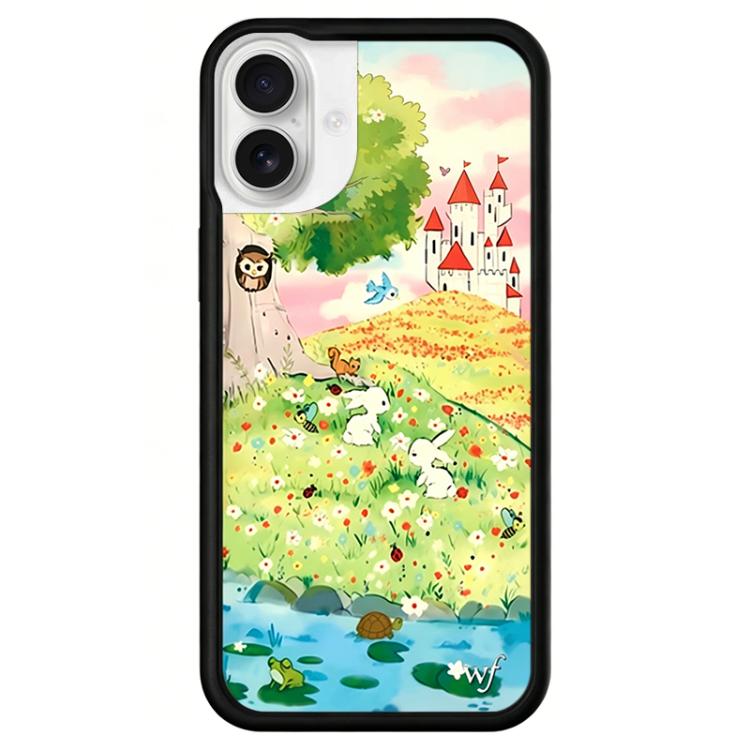 Custodia per telefono con motivo della serie WildFlow Fairy Tales, For iPhone 16 Pro Max, For iPhone 16 Pro, For iPhone 16 Plus