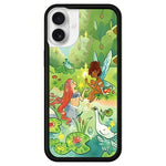 Custodia per telefono con motivo della serie WildFlow Fairy Tales, For iPhone 16 Pro Max, For iPhone 16 Pro, For iPhone 16 Plus