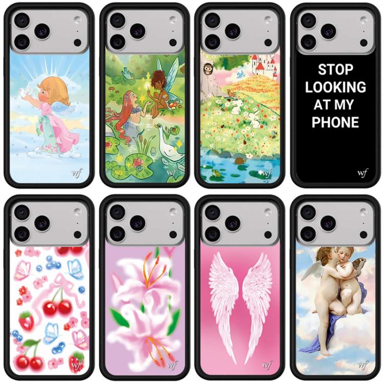 Custodia per telefono con motivo della serie WildFlow Fairy Tales, For iPhone 15 Plus, For iPhone 15
