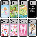 Custodia per telefono con motivo della serie WildFlow Fairy Tales, For iPhone 16 Pro Max, For iPhone 16 Pro, For iPhone 16 Plus