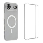 WANLONFENG Custodia per telefono magnetica opaca con motivo Macarons e 2 pellicole protettive per lo schermo incluse., For iPhone 17 Pro Max, For iPhone 17 Pro, For iPhone 17, For iPhone Air