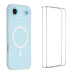 WANLONFENG Custodia per telefono magnetica opaca con motivo Macarons e 2 pellicole protettive per lo schermo incluse., For iPhone 17 Pro Max, For iPhone 17 Pro, For iPhone 17, For iPhone Air