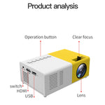 Proiettore portatile J9 Full HD 1920x1080p 15 ANSI