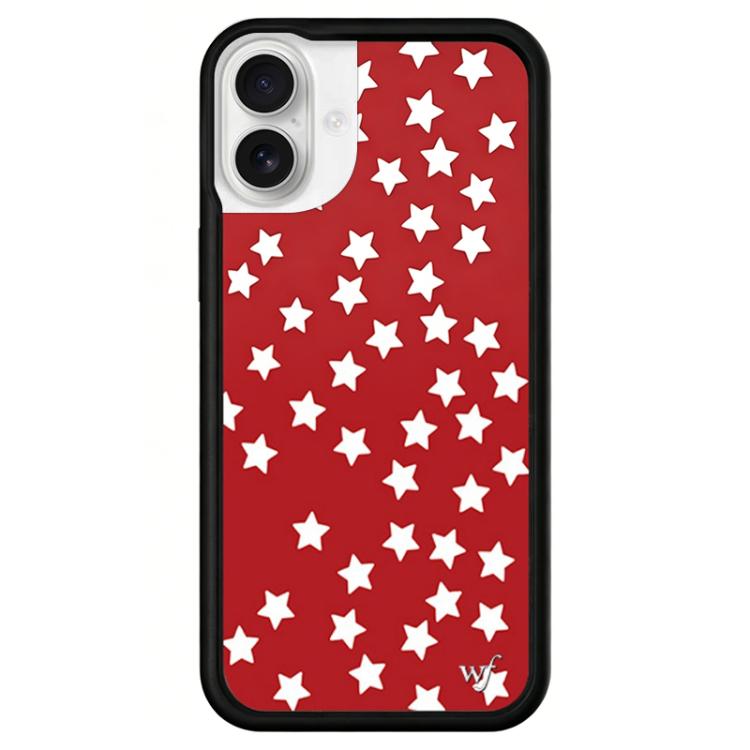 Custodia per telefono WildFlow serie Red Star con motivo, For iPhone 16, For iPhone 15 Pro Max, For iPhone 15 Pro