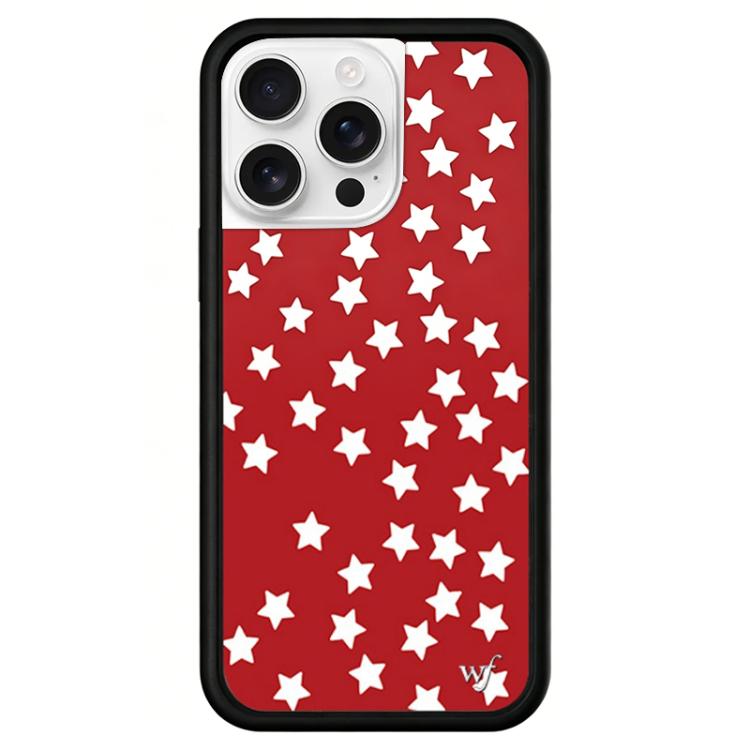 Custodia per telefono WildFlow serie Red Star con motivo, For iPhone 16, For iPhone 15 Pro Max, For iPhone 15 Pro
