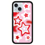 Custodia per telefono WildFlow serie Red Star con motivo, For iPhone 15 Plus, For iPhone 15