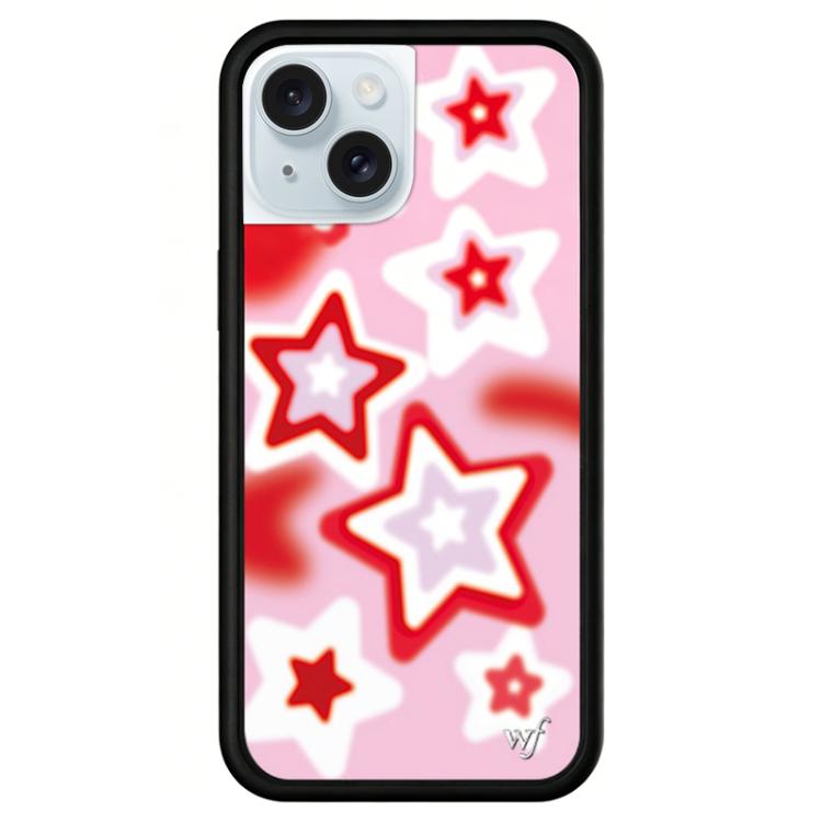 Custodia per telefono WildFlow serie Red Star con motivo, For iPhone 15 Plus, For iPhone 15
