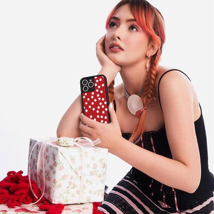Custodia per telefono WildFlow serie Red Star con motivo, For iPhone 16, For iPhone 15 Pro Max, For iPhone 15 Pro
