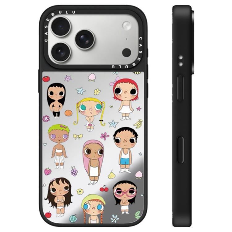 Custodia per telefono con specchio e pulsante di controllo della fotocamera della serie YUY, For iPhone 17 Pro Max, For iPhone 17 Pro, For iPhone 17
