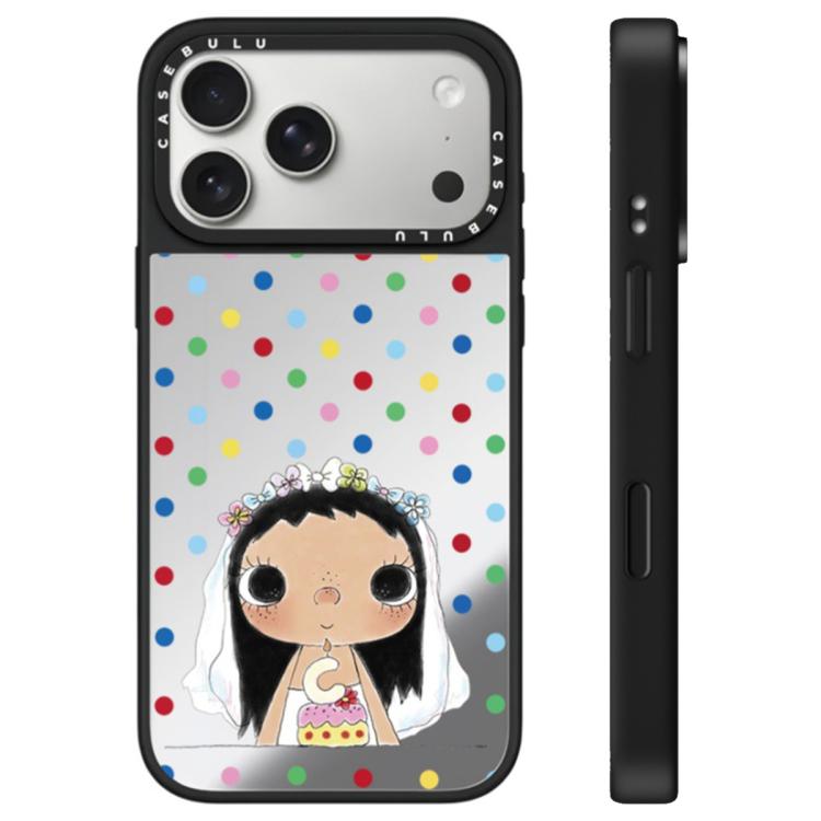 Custodia per telefono con specchio e pulsante di controllo della fotocamera della serie YUY, For iPhone 17 Pro Max, For iPhone 17 Pro, For iPhone 17