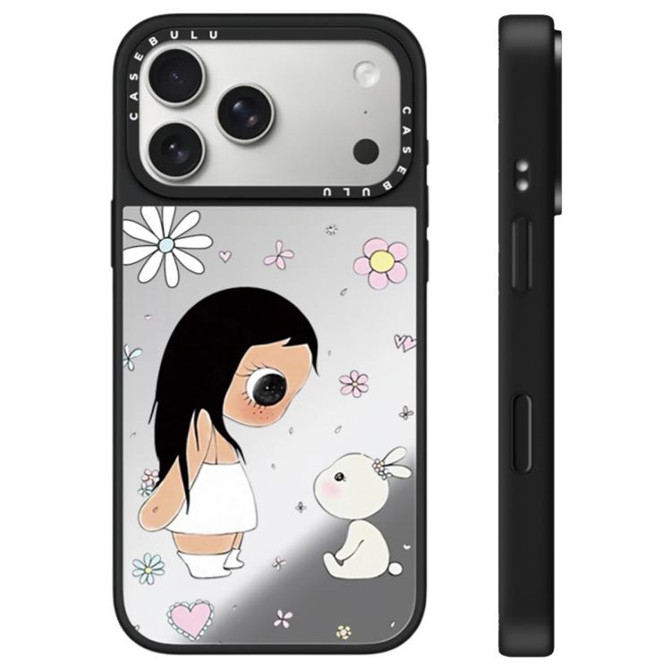 Custodia per telefono con specchio e pulsante di controllo della fotocamera della serie YUY, For iPhone 17 Pro Max, For iPhone 17 Pro, For iPhone 17