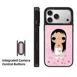 Custodia per telefono con specchio e pulsante di controllo della fotocamera della serie YUY, For iPhone 17 Pro Max, For iPhone 17 Pro, For iPhone 17