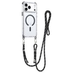 Dream Diamond 2 in 1 Custodia magnetica antiurto per telefono con cordino lungo, For iPhone 17 Pro Max, For iPhone 17 Pro, For iPhone 17, For iPhone Air