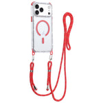 Dream Diamond 2 in 1 Custodia magnetica antiurto per telefono con cordino lungo, For iPhone 17 Pro Max, For iPhone 17 Pro, For iPhone 17, For iPhone Air