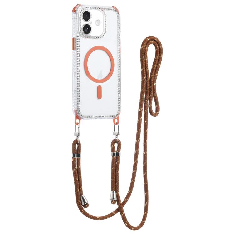 Dream Diamond 2 in 1 Custodia magnetica antiurto per telefono con cordino lungo, For iPhone 17 Pro Max, For iPhone 17 Pro, For iPhone 17, For iPhone Air