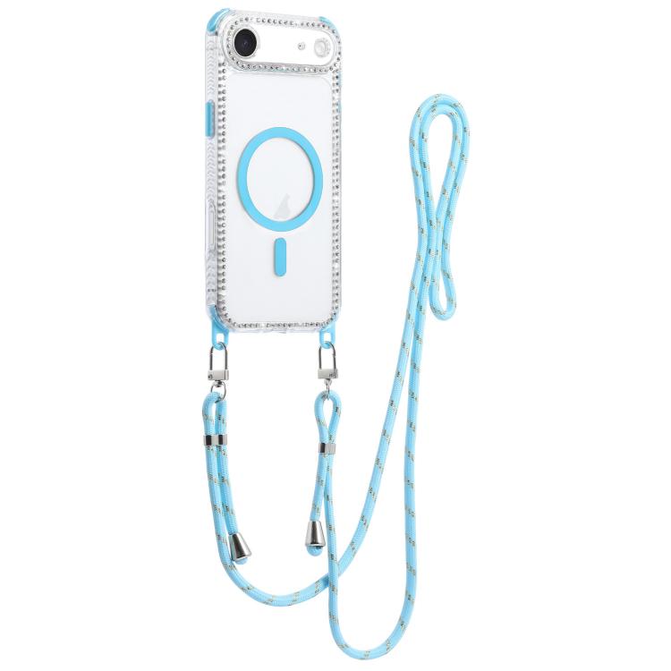 Dream Diamond 2 in 1 Custodia magnetica antiurto per telefono con cordino lungo, For iPhone 17 Pro Max, For iPhone 17 Pro, For iPhone 17, For iPhone Air