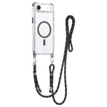 Dream Diamond 2 in 1 Custodia magnetica antiurto per telefono con cordino lungo, For iPhone 17 Pro Max, For iPhone 17 Pro, For iPhone 17, For iPhone Air