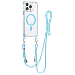 Dream Diamond 2 in 1 Custodia magnetica antiurto per telefono con cordino lungo, For iPhone 16 Pro Max, For iPhone 16 Pro, For iPhone 16 Plus, For iPhone 16