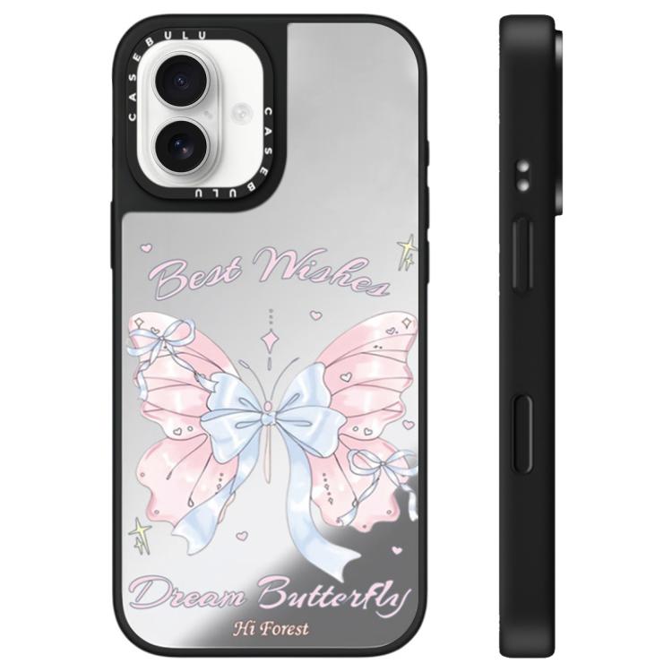 Custodia per telefono con specchio della serie Hi Forest, For iPhone 16 Pro Max, For iPhone 16 Pro, For iPhone 16 Plus, For iPhone 16