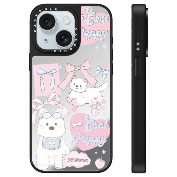 Custodia per telefono con specchio della serie Hi Forest, For iPhone 15 Pro Max, For iPhone 15 Pro, For iPhone 15 Plus, For iPhone 15