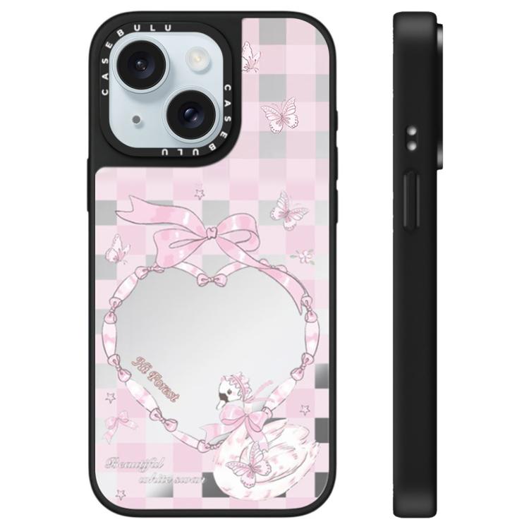 Custodia per telefono con specchio della serie Hi Forest, For iPhone 15 Pro Max, For iPhone 15 Pro, For iPhone 15 Plus, For iPhone 15