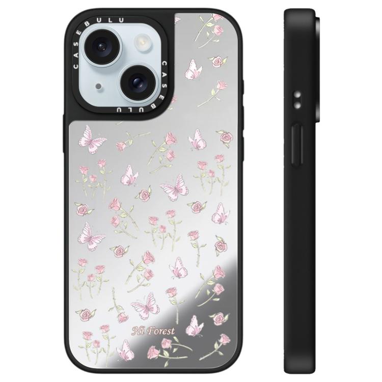 Custodia per telefono con specchio della serie Hi Forest, For iPhone 15 Pro Max, For iPhone 15 Pro, For iPhone 15 Plus, For iPhone 15