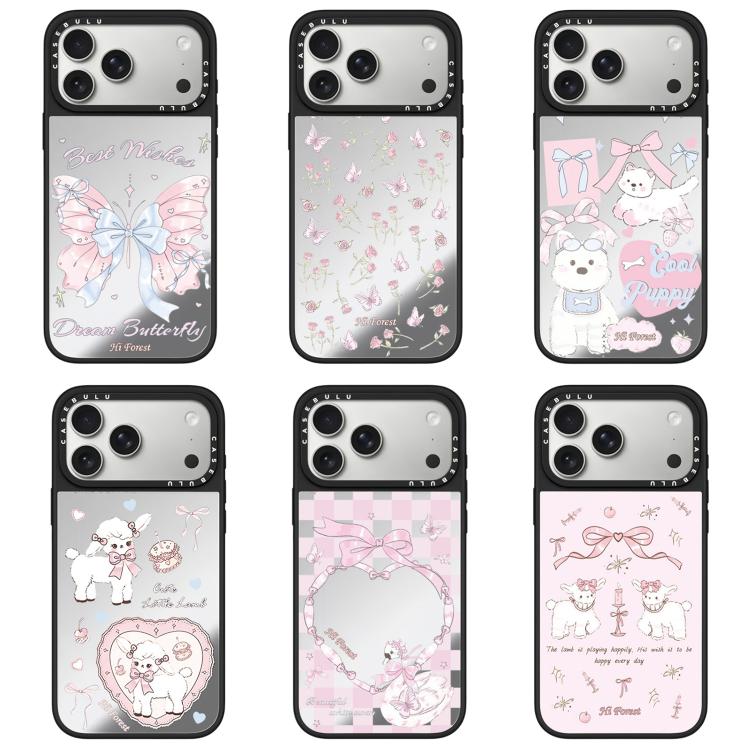 Custodia per telefono con specchio della serie Hi Forest, For iPhone 15 Pro Max, For iPhone 15 Pro, For iPhone 15 Plus, For iPhone 15