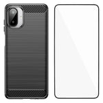 Custodia per telefono WANLONFENG in TPU antiurto con texture spazzolata e pellicola protettiva per lo schermo., For Galaxy A57 5G, For Galaxy A37 5G, For Galaxy A17 5G / 4G, For Galaxy A07 4G, For Galaxy A56 5G, For Galaxy A26 5G, For Galaxy A36 5G    ...