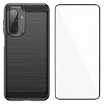 Custodia per telefono WANLONFENG in TPU antiurto con texture spazzolata e pellicola protettiva per lo schermo., For Galaxy A57 5G, For Galaxy A37 5G, For Galaxy A17 5G / 4G, For Galaxy A07 4G, For Galaxy A56 5G, For Galaxy A26 5G, For Galaxy A36 5G    ...
