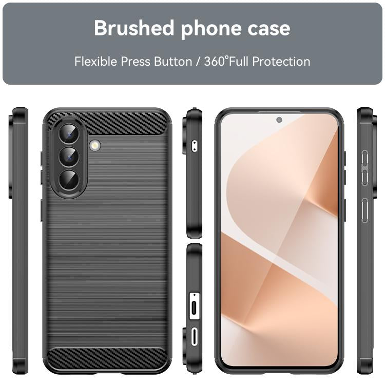 Custodia per telefono WANLONFENG in TPU antiurto con texture spazzolata e pellicola protettiva per lo schermo., For Galaxy A57 5G, For Galaxy A37 5G, For Galaxy A17 5G / 4G, For Galaxy A07 4G, For Galaxy A56 5G, For Galaxy A26 5G, For Galaxy A36 5G    ...