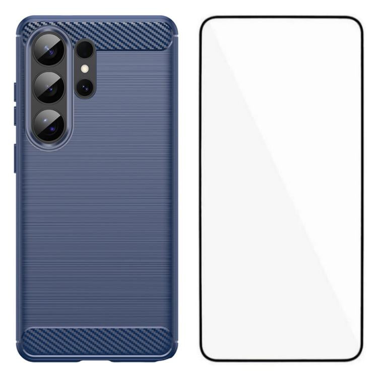 Custodia per telefono WANLONFENG in TPU antiurto con texture spazzolata e pellicola protettiva per lo schermo., For Galaxy S26 FE 5G, For Galaxy S26+ 5G, For Galaxy S26 Ultra 5G, For Galaxy S26 5G, For Galaxy S25 FE 5G, For Galaxy S25 Edge 5G          ...