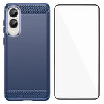 Custodia per telefono WANLONFENG in TPU antiurto con texture spazzolata e pellicola protettiva per lo schermo., For Galaxy S26 FE 5G, For Galaxy S26+ 5G, For Galaxy S26 Ultra 5G, For Galaxy S26 5G, For Galaxy S25 FE 5G, For Galaxy S25 Edge 5G          ...