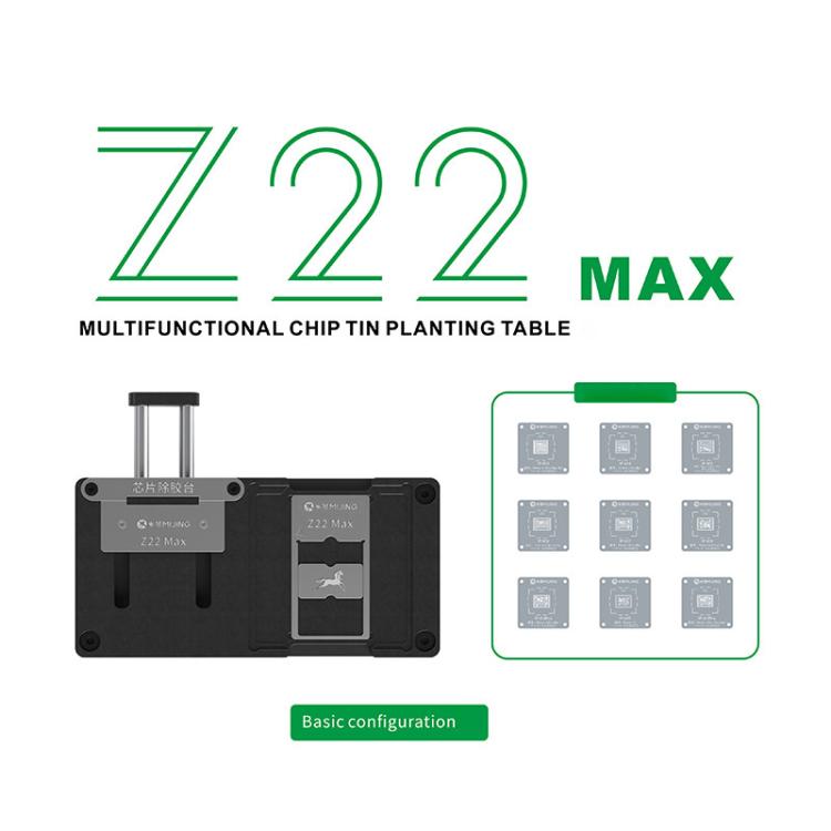 Piattaforma per stencil di riciclo MIJING Z22MAX Chip & Tri-Cool Planting Bag per iPhone 11-17 Pro Max / Android