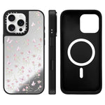 Custodia magnetica per telefono con specchio e motivo Hi Forest Series, For iPhone 16 Pro Max, For iPhone 16 Pro, For iPhone 16 Plus, For iPhone 16