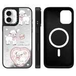 Custodia magnetica per telefono con specchio e motivo Hi Forest Series, For iPhone 16 Pro Max, For iPhone 16 Pro, For iPhone 16 Plus, For iPhone 16