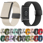 Cinturino per orologio in nylon elasticizzato con chiusura magnetica e montatura in metallo., For Amazfit Helio Strap