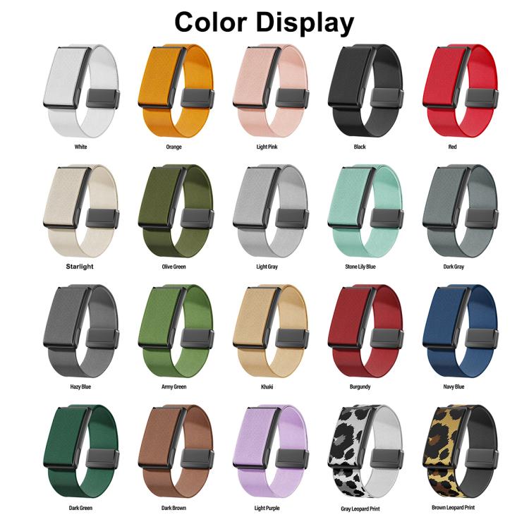 Cinturino per orologio in nylon elasticizzato con chiusura magnetica e montatura in metallo., For Amazfit Helio Strap