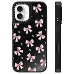 Custodia per telefono con specchio e motivo leopardato e ciliegia., For iPhone 16 Pro Max, For iPhone 16 Pro, For iPhone 16 Plus